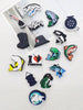 16PCS Green Grey Love Fishing Series PVC Shoe Charms Funny Pattern Clog Shoes Decorations DIY Accessories Removable Women Hole Shoes Clips Decor
